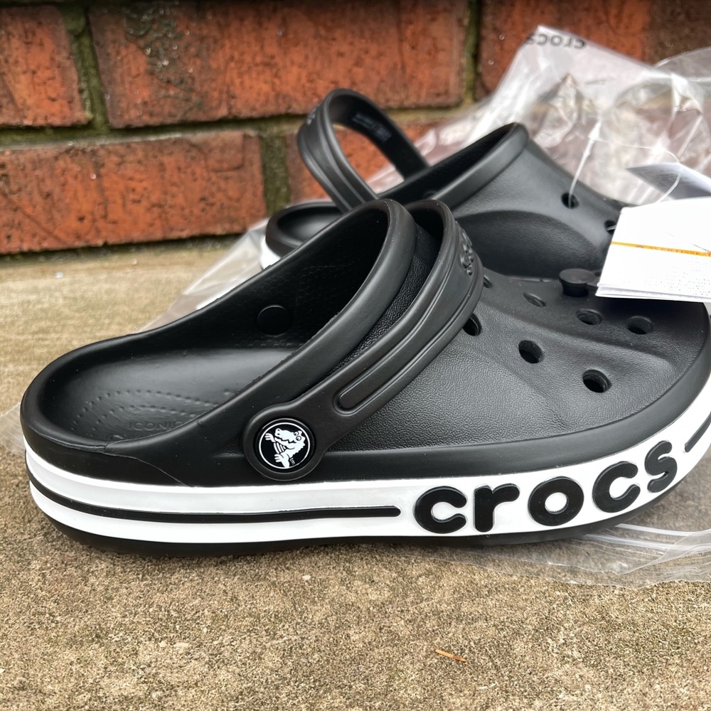 New Crocs Kids’ Bayaband Clog Classic Black - Picture 10 of 16